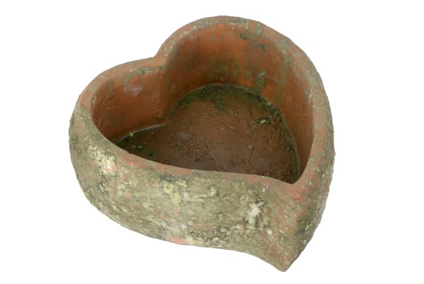 Herz Keramik Inga z. Pflanzen - D25xH8,5cm