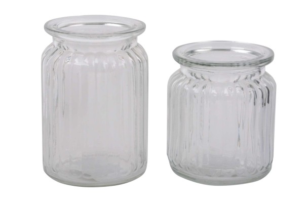 Glas Vase Vintage D7,5xH11,5cm