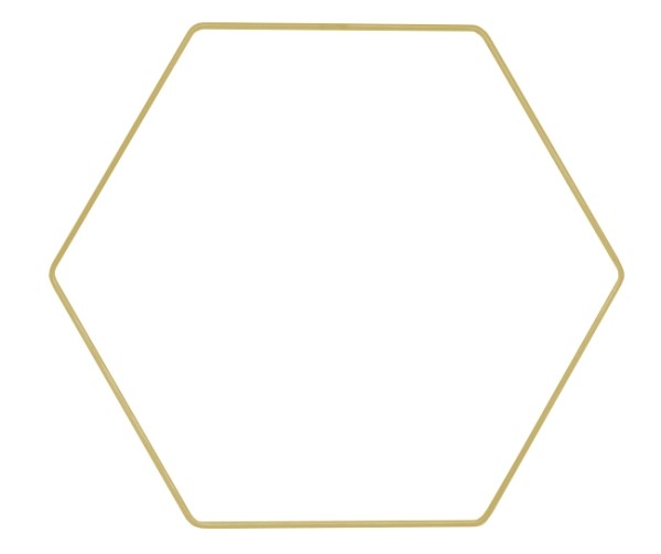 Hexagon Metall D20cm