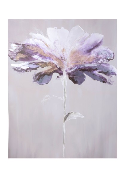 Ölbild Blüte am Stiel - 70x90cm