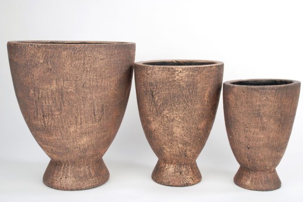 Vase David hoch auf Fuss 19x13,5x25,5cm