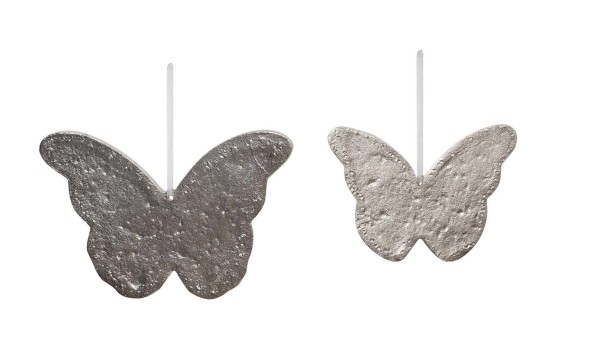 Schmetterling Metall z. Hängen 25x25x1,5cm