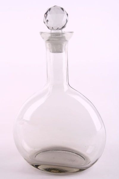 Flasche mit Stöpsel oval 15,5x8,5x27cm