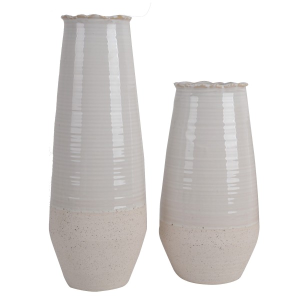 Vase Bent Keramik D15xH30,5cm