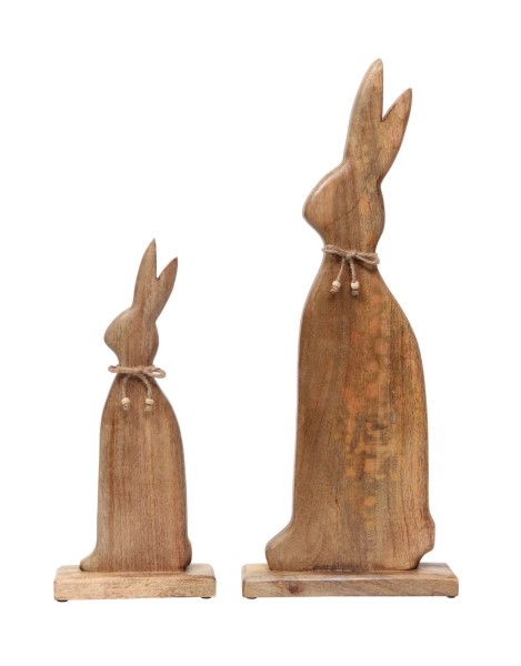 Hase Holz hoch 18x6x60cm