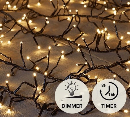 LED Treecluster L7,5m 576LED (Timer/IP44/Outdoor/Dimmer)