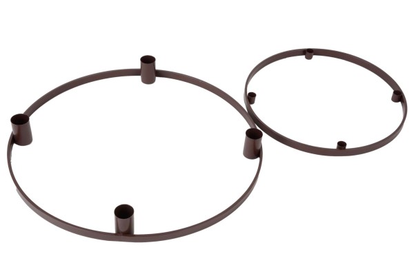 Kerzenhalter 4er Ring Metall D35x4cm