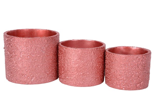 Kübel Beton Metallic D17xH14,5cm