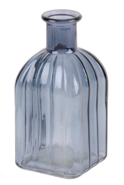 Flasche Glas eckig 6,5x6,5x13,5cm