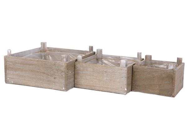 Kiste Holz S/3 25x25x12/19x19x11/14x14x11cm