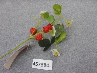 Pick erdbeeren m. Blatt-Blüte L28cm