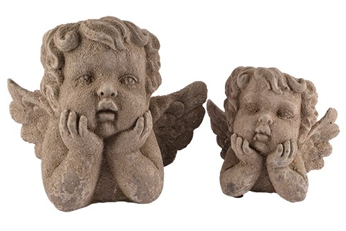 Engel aufgestützt z. Bepflanzen 19x14xH17,5cm