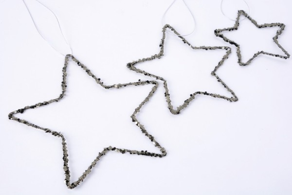Stern Draht Glitter D20cm