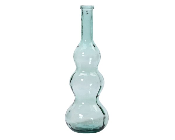Vase Recycle-Glas bauchig D26,5xH75cm