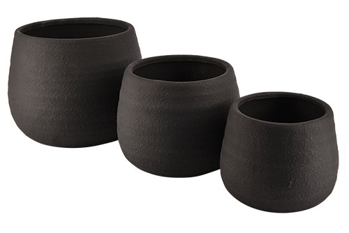 Topf Black Keramik D24xH18,5cm