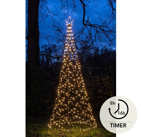 LED Baum D100xH320cm 480LED (Timer/IP44/Outdoor)