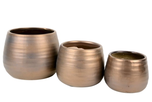 Topf Copper Keramik D16,5xH12,5cm