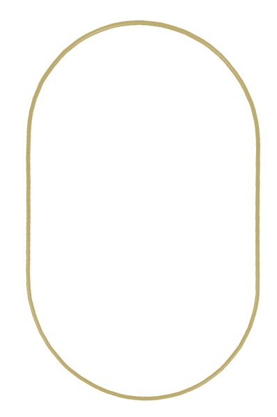 Ring oval Metall H25cm