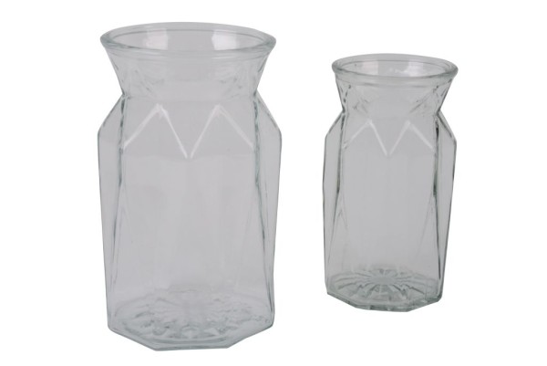 Glas Vase gerade - D8xH15cm