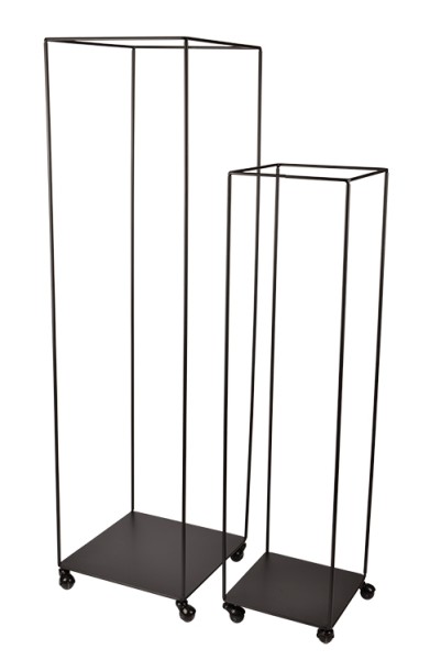 Dekoelement Metall S/2 30x30x116/40x40x146cm