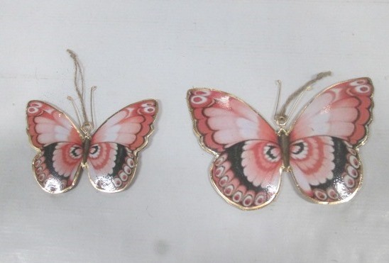 Schmetterling Metall z. Hg. 15x10cm