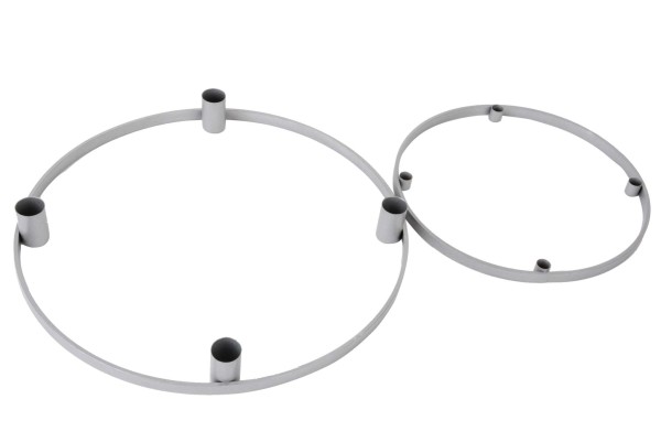 Kerzenhalter 4er Ring Metall D35x4cm