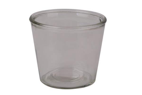 Glas Topf konisch D11,5xH10,5cm