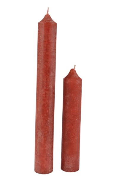 Kerze Rustic durchgefärbt D3,6xH20cm